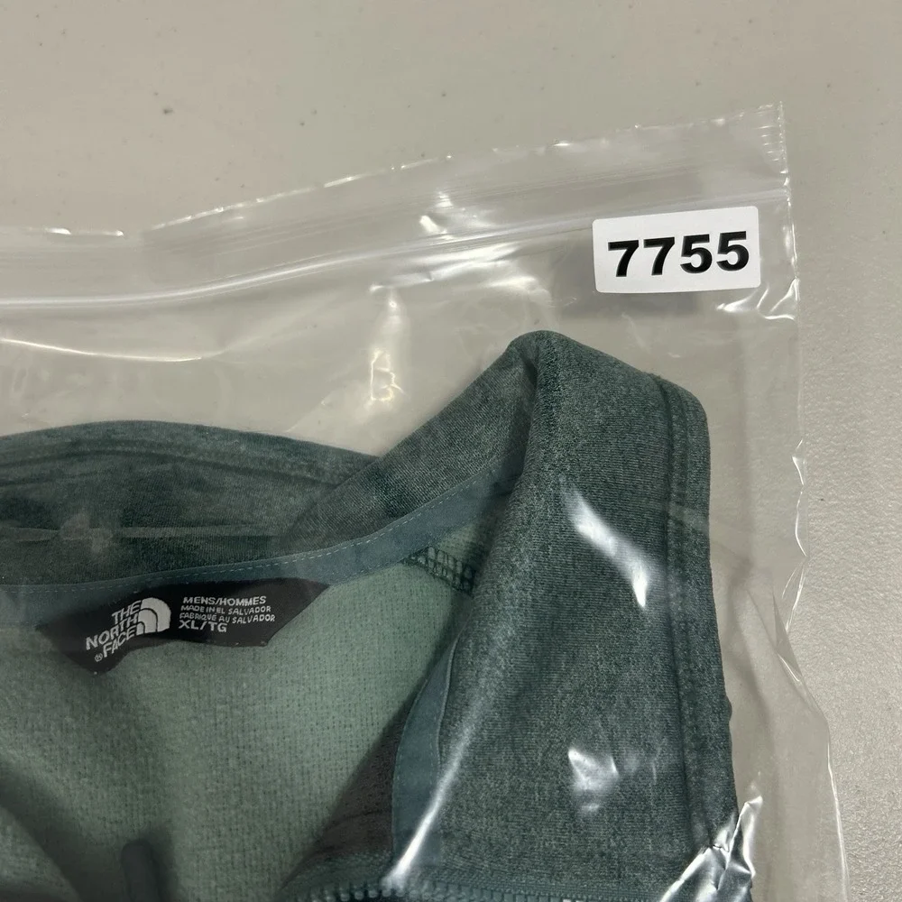 The North Face‎ 1/2 Zip Pullover Sweater Men Size XL Green Fleece Casual Winter